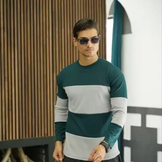 تیشرت آستین بلند رینگری مردانه | بلوز یقه گرد مردانه dango | مدل 3327 | مدل 3325